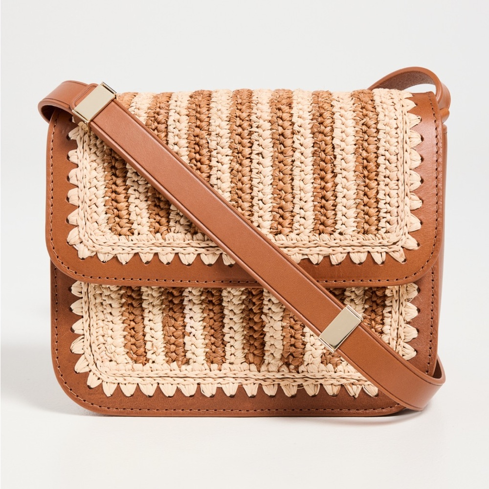 Loeffler Randall Kenton crochet leather crossbody